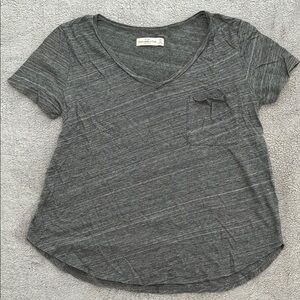 Abercrombie Gray V-Neck Women's Top